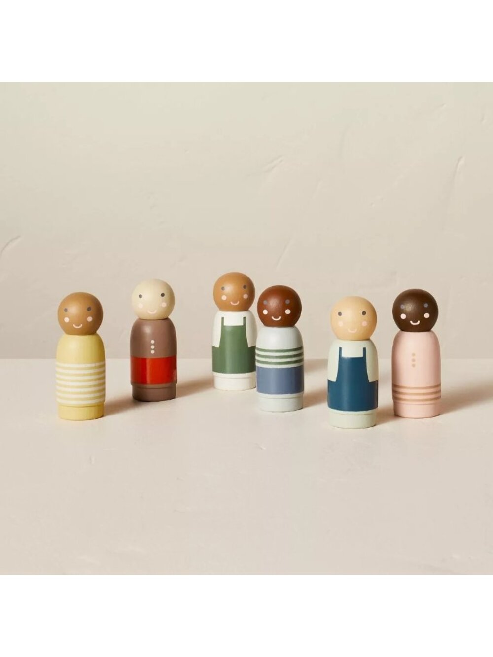 Toy Pal People Figurine Set 6pc Wooden - Hearth & Hand Magnolia, Target